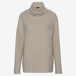 Damen NKD Damen-Rollkragen-Pullover mit Fledermaus-Ärmel
