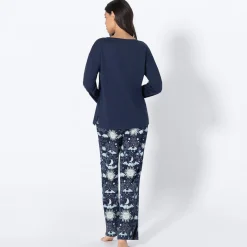 Damen NKD Damen-Schlafanzug mit Astro-Design