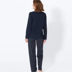 Damen NKD Damen-Schlafanzug Sonnen-Motiv, 2-teilig