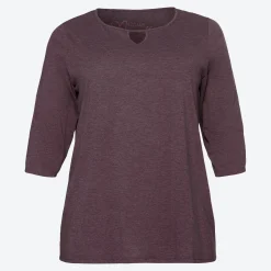 Damen NKD Damen-Shirt in Mélange-Optik, große Größen