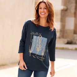 Damen NKD Damen-Shirt mit dekorativem Druck