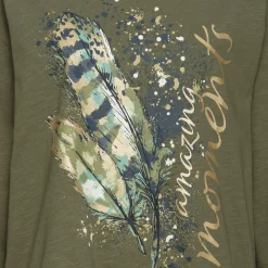 Damen NKD Damen-Shirt mit dekorativem Druck
