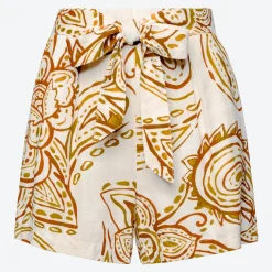 Damen NKD Damen-Shorts aus Leinenmix mit elastischem Bund