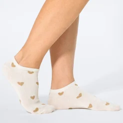 Damen NKD Damen-Sneaker-Socken mit Glitter, 4er-Pack