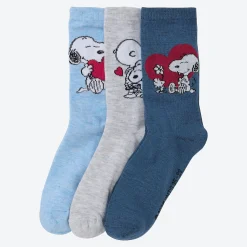 Damen NKD Damen-Socken in verschiedenen Designs, 3er-Pack