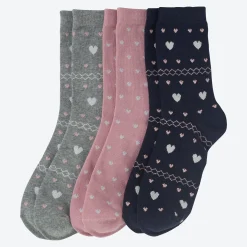 Damen NKD Damen-Socken mit Glitzereffekt, 3er-Pack