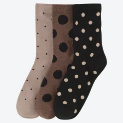 Damen NKD Damen-Socken mit hohem Baumwoll-Anteil, 3er-Pack