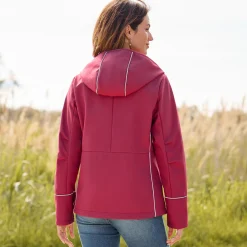 Damen NKD Damen-Softshelljacke mit Kapuze