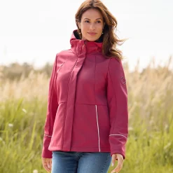 Damen NKD Damen-Softshelljacke mit Kapuze