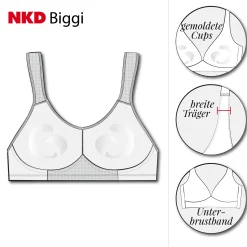 Damen NKD Damen-Sport-BH, -BIGGI