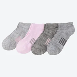 Damen NKD Damen-Sport-Sneaker-Socken mit Dehnungszone, 4er-Pack