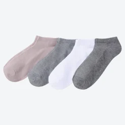 Damen NKD Damen-Sport-Sneaker-Socken mit Belüftungsstruktur, 4er-Pack