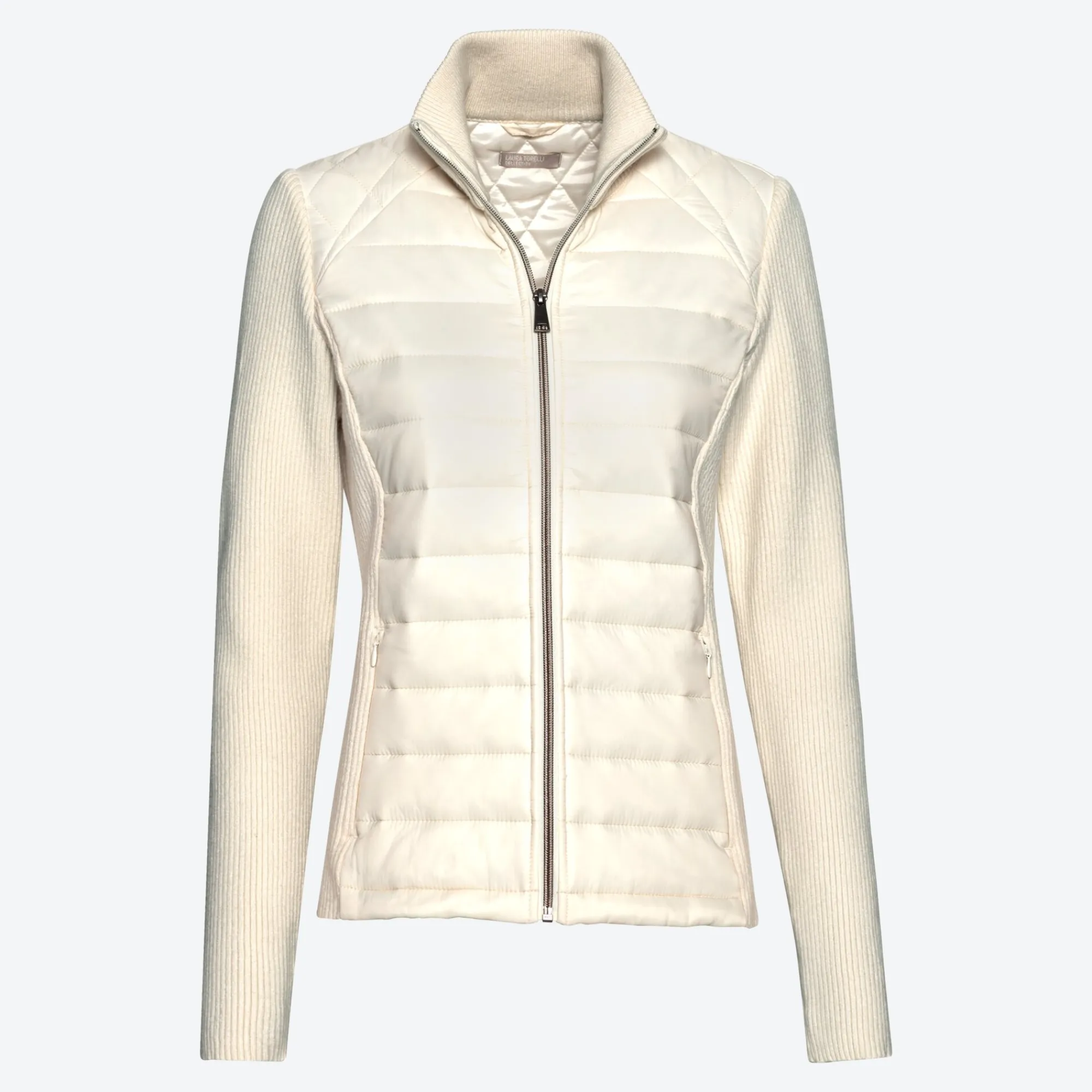 Damen NKD Damen-Steppjacke mit Strickeinsatz