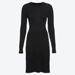 Damen NKD Damen-Strickkleid mit Zopfstrickmuster
