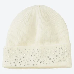 Damen NKD Damen-Strickmütze mit Strasssteinen
