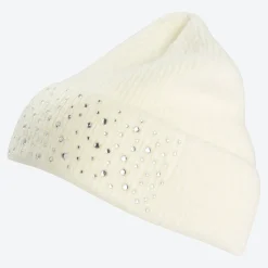 Damen NKD Damen-Strickmütze mit Strasssteinen