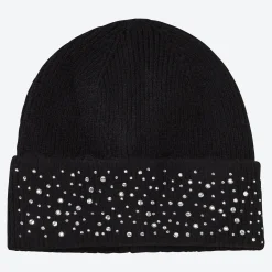Damen NKD Damen-Strickmütze mit Strasssteinen
