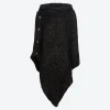 Damen NKD Damen-Strick-Poncho mit dekorativen Knöpfen