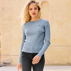 Damen NKD Damen-Strick-Pullover aus reiner Baumwolle