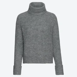Damen NKD Damen-Strickpullover mit Rollkragen