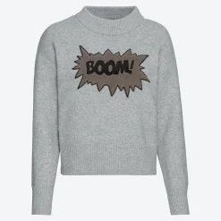 Damen NKD Damen-Strickpullover mit Stickerei