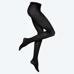 Damen NKD Damen-Strickstrumpfhose mit Dreiecksmuster