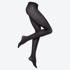 Damen NKD Damen-Strumpfhose mit Zopfstrick-Musterung, 60 DEN