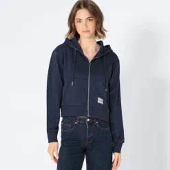 Damen NKD Damen-Sweatjacke mit Kapuze