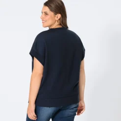 Damen NKD Damen-Sweat-T-Shirt mit Rundhalsausschnitt, große Größen