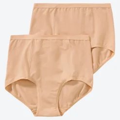 Damen NKD Damen-Taillenslip mit Frontstütze, 2er-Pack