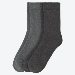 Damen NKD Damen-Thermosocken mit Glitzerbund, 2er-Pack