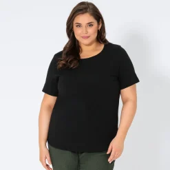 Damen NKD Damen-T-Shirt aus reiner Baumwolle, große Größen