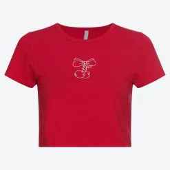 Damen NKD Damen-T-Shirt im Cropped-Design