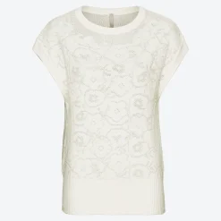 Damen NKD Damen-T-Shirt mit Ajour-Optik