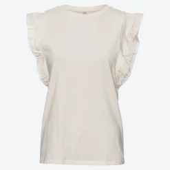 Damen NKD Damen-T-Shirt mit Flügelärmeln