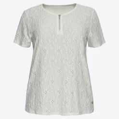 Damen NKD Damen-T-Shirt mit Reißverschluss, große Größen
