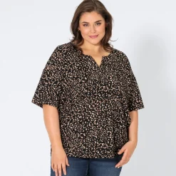 Damen NKD Damen-T-Shirt mit Rundhalsausschnitt, große Größen