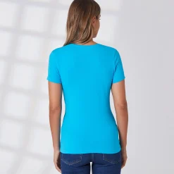 Damen NKD Damen-T-Shirt mit V-Ausschnitt
