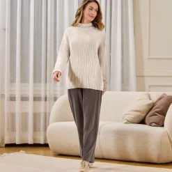 Damen NKD Damen-Velvethose mit Komforthosenschnitt