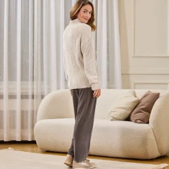 Damen NKD Damen-Velvethose mit Komforthosenschnitt