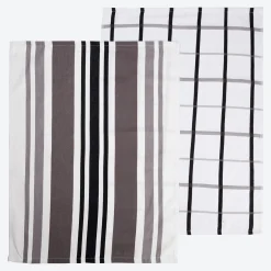 NKD Geschirrtuch aus reiner Baumwolle, 2er-Pack, 45x65cm