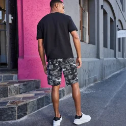 Herren NKD Herren-Bermudas mit Allover-Druck