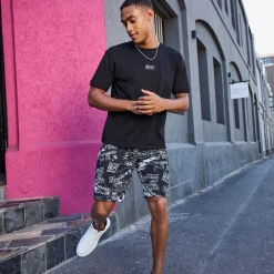Herren NKD Herren-Bermudas mit Allover-Druck