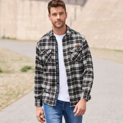 Herren NKD Herren-Flanell-Hemd mit Karo-Muster