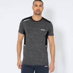 Herren NKD Herren-Funktions-T-Shirt in Mélange-Optik