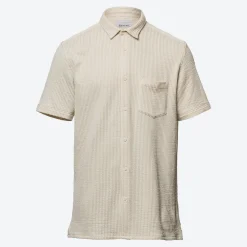 Herren NKD Herren-Jersey-Hemd mit Streifenstruktur
