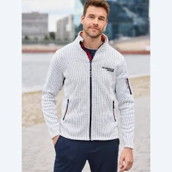 Herren NKD Herren-Knitfleece-Jacke mit angerauter Innenseite