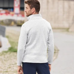 Herren NKD Herren-Knitfleece-Jacke mit angerauter Innenseite