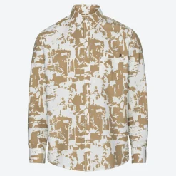 Herren NKD Herren-Langarm-Hemd mit Button-Down-Kragen