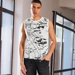Herren NKD Herren-Muskelshirt mit Rundhalsausschnitt